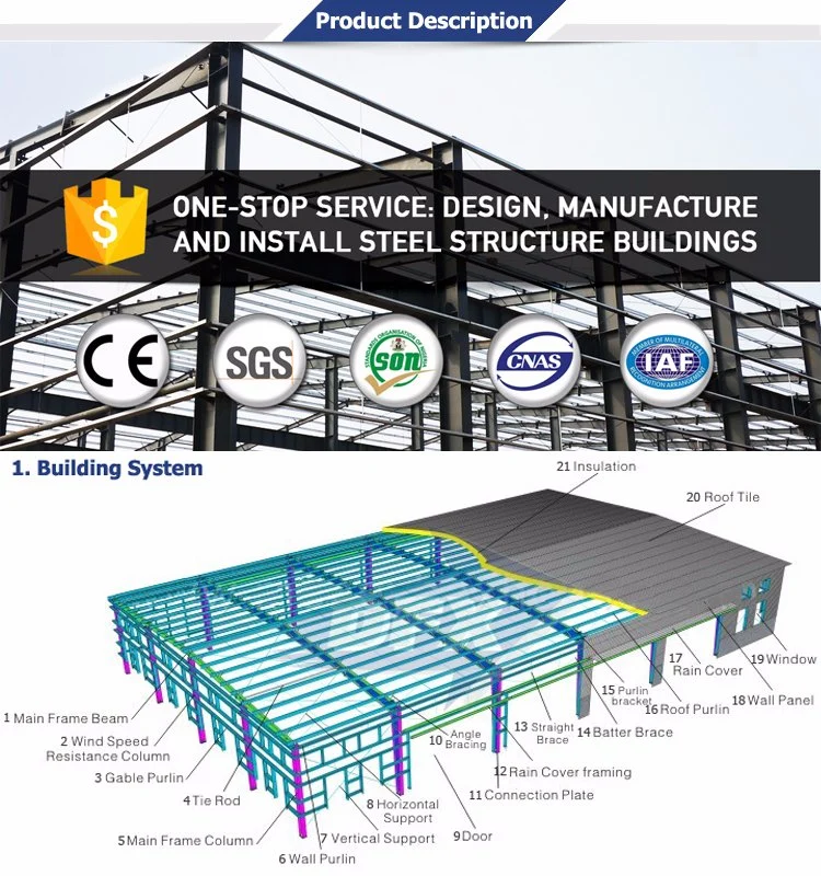 OEM Box Column Heavy Steel Fabrication China Steel Structure Buildings